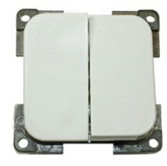 220 V İkili Anahtar / 5.6 cm - küçük boy - BEYAZ