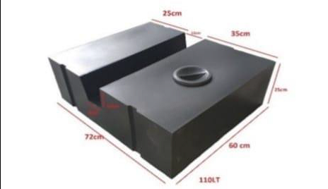 Araç içi ve Mazot Deposu Arkası Yerleşimli  Depo-110Lt