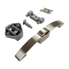 Uzun formlu 128mm Basçek Kilitli Kulp-Krom Kaplama