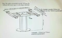 Uzaktan Kumandalı, Elektrikli (12V) Ayarlanabilir Masa Ayağı